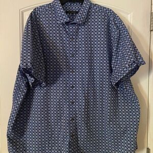 Men’s Classic Blue Geometric Men's Shirt